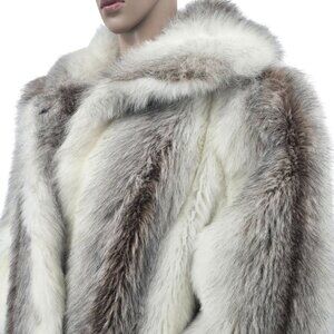 American Signature Vintage Womens Faux Fur Coat Size XL
